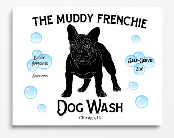 German Shepherd Laundry Room Sign Unique Personalized New Puppy Housewarming Pet Owner Gift Idea. Custom GSD Dog Mom Dog Dad Dog Artwork
