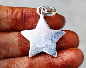 Colgante de estrella de plata de ley 925, delicado collar con dije celestial, joyería minimalista