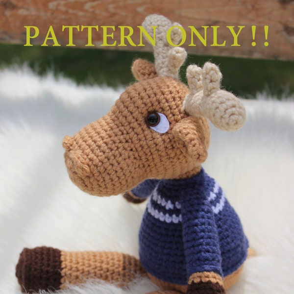 Michael The Moose - Crochet Pattern