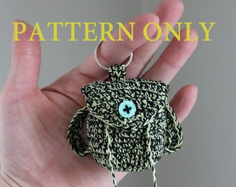 Crochet Backpack Keychain Pattern