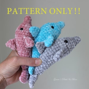 Pocket Dolphin crochet pattern