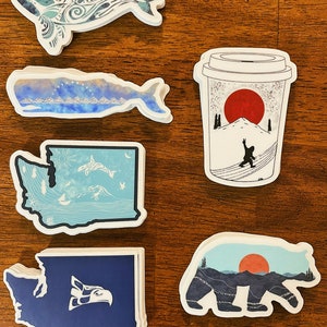 orca whale | tribal | sticker