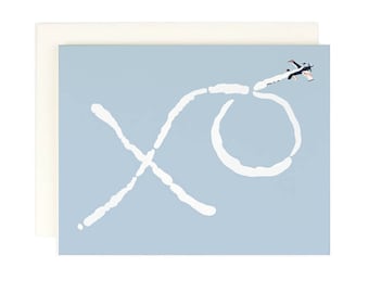 XO Skywriter - Greeting Card