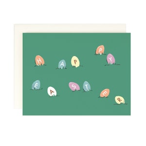 Feliz Caça aos Ovos de Páscoa - Cartão de Páscoa