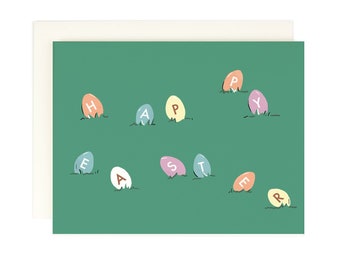Buona caccia all'uovo di Pasqua - Carta di Pasqua