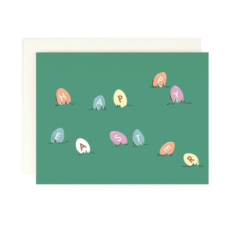 Happy Easter Egg Hunt Easter Card image 1