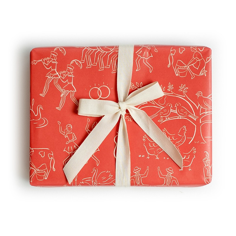 Partridge Wrapping Paper - Etsy