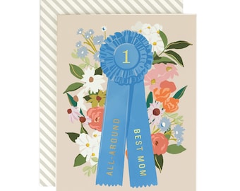 All Around Best Mom Ribbon - Mom Card
