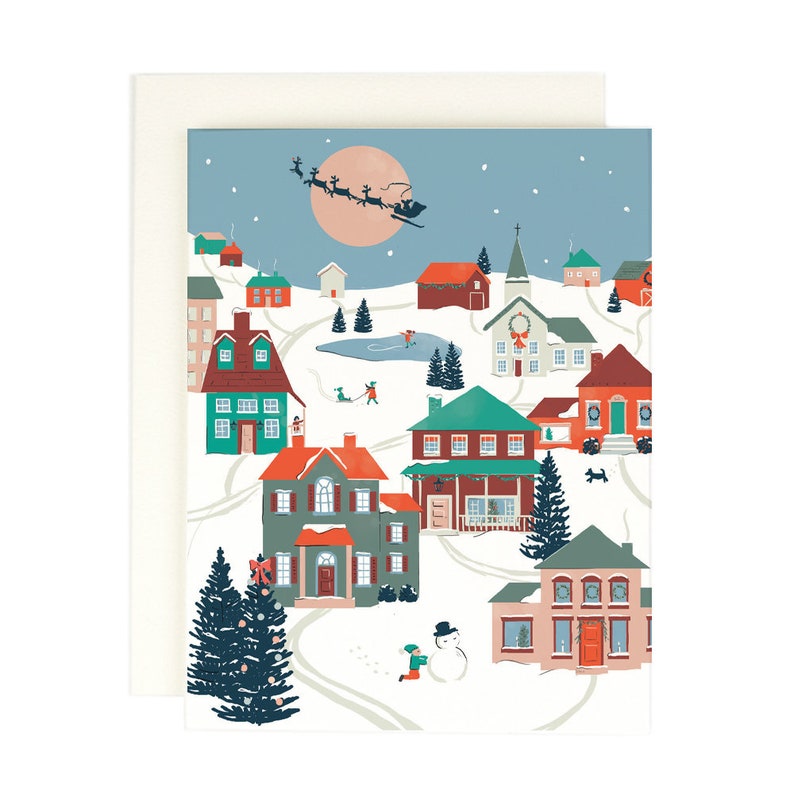 Folk Village Holiday Card image 1