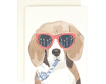 Beagle Birthday - Greeting Card