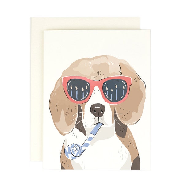 Beagle Birthday - Greeting Card