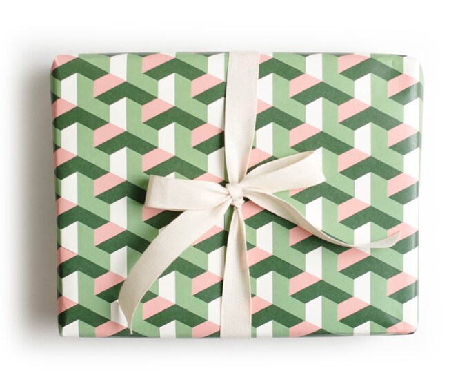 Geometric Tile Gift Wrap