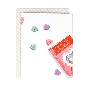 Une carte de Saint-Valentin de vrai amoureux - carte de voeux-