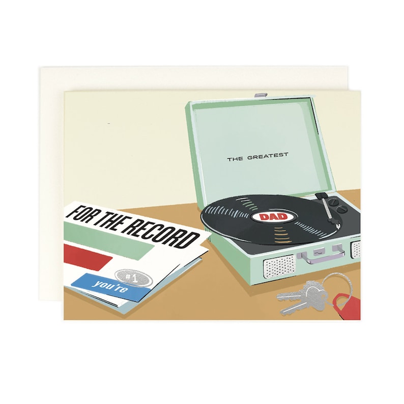 For the Record Greatest Dad Card image 1
