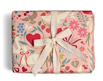 Love Bird Gift Wrap