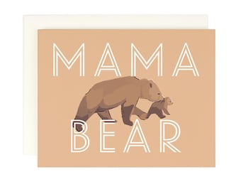 Mama Bear - Tarjeta de felicitación