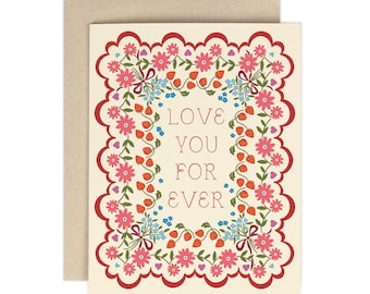 Love You Forever - Love Valentine Card