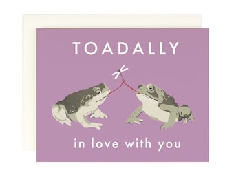 Toadally In Love With You - Greeting Card