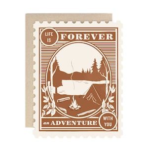 Life Is Forever An Adventure With You - Greeting Card