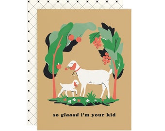Glaaad ich bin Ihr Kind - Muttertag/Vatertagskarte