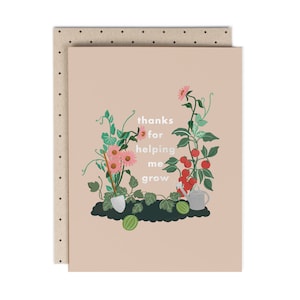 Merci de m'avoir aidé à grandir - Carte de vœux