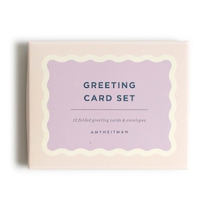 Scalloped Greeting Card Set of 12 - Boxed Set