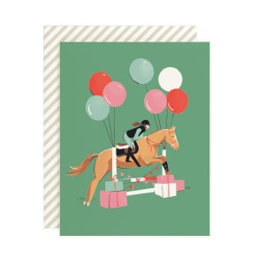 Equestrian Birthday - Greeting Card
