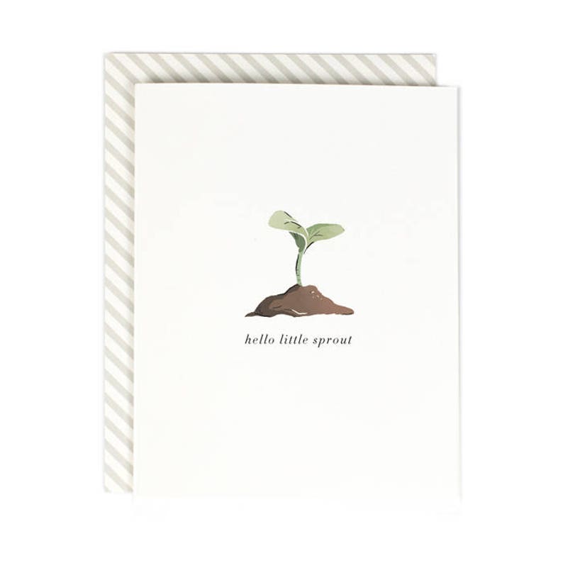 Hello Little Sprout Greeting Card image 1