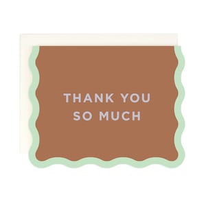 Dank u wel - Wave Edge - Die cut Dank u nota