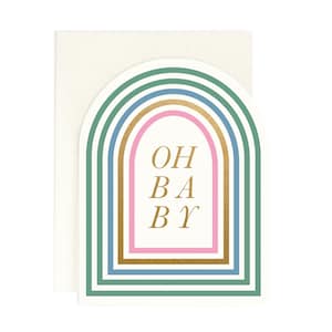 Arched - Oh Baby - Tarjeta de bebé