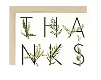 Thank You Card - Fern Thanks