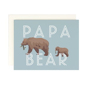 Papa ours - carte de voeux