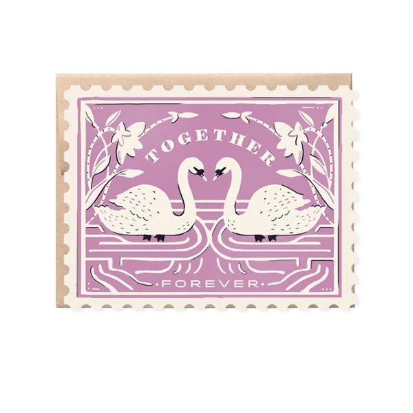 Together Forever Stamp - Die cut card