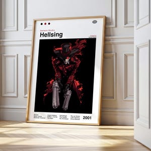 Hellsing Anime Poster: Minimalist Manga Art Print