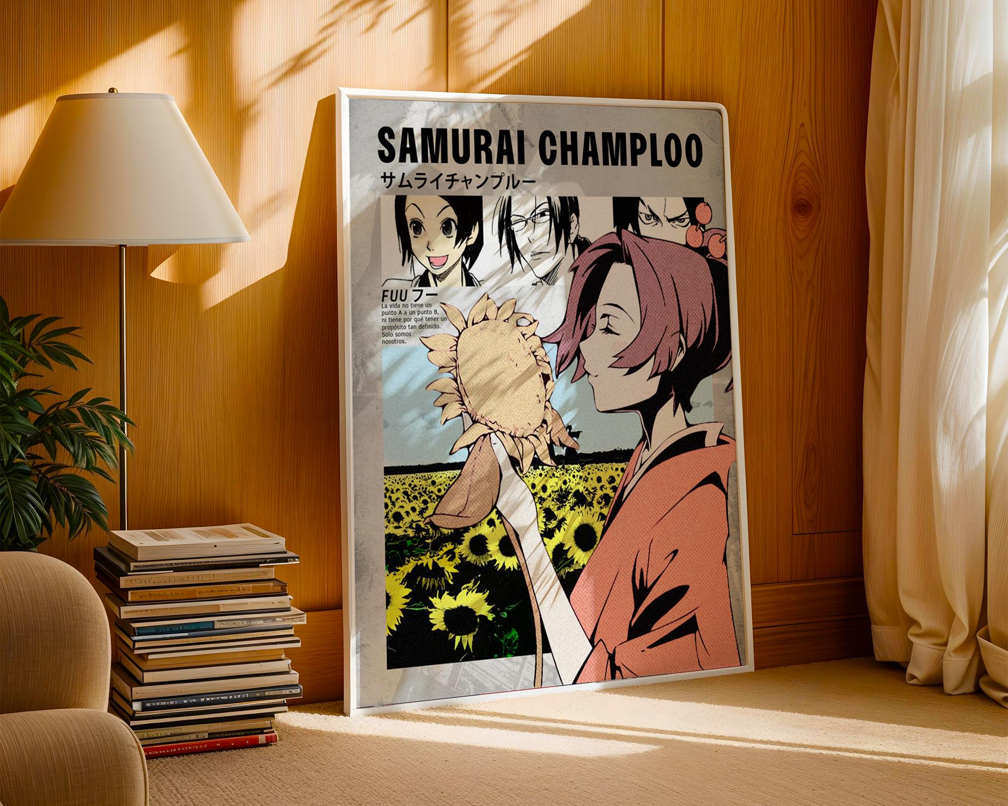 Samurai Champloo Anime Poster: Minimalist Manga Art Print - Etsy