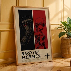 Hellsing Anime Poster: Minimalist Manga Art Print