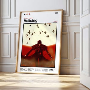 Hellsing Anime Poster: Minimalist Manga Art Print