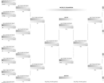 Printable Download 2026 World Cup Bracket & Schedule (group Play) - Etsy