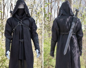 Assassin Men&#39;s Costume SET, 6 pc Outfit - (D)