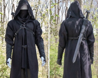 Assassin Men's Costume SET, 6 pc Outfit - (D)