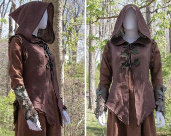 Wood Elf Women&#39;s Costume SET, 3 pc Pixie Outfit - (D)