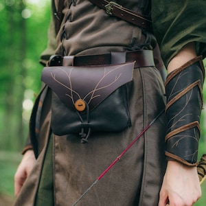 Gürteltasche, Leder Gürteltasche, Feen Gürteltasche - /F/ (AB)