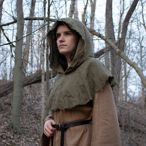 Ranger Hood, Robin Hood, Medieval Archer, Rustic Weathered /F/ (LB)