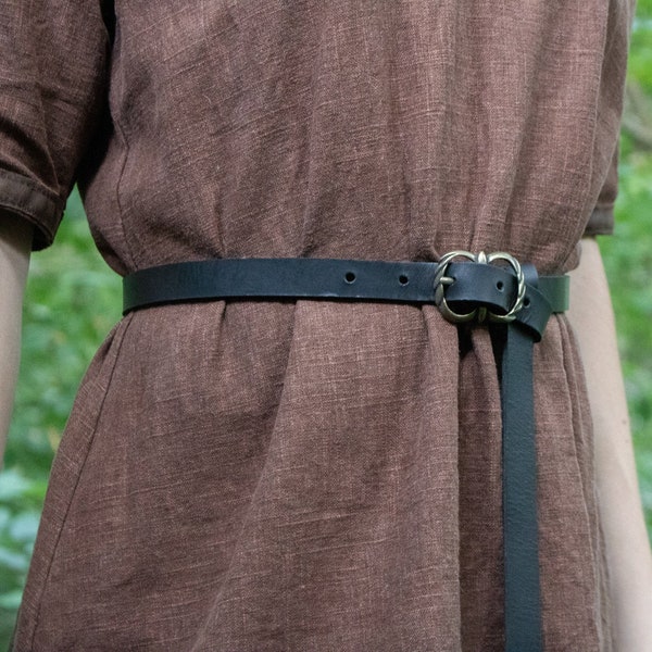 Celtic Viking Leather Belts, Medieval Renaissance, Custom Made - /F/ (AB)