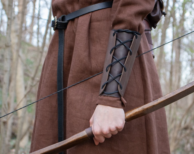 ARCHERY Leather Arm BRACER/ARMGUARD antique Etsy