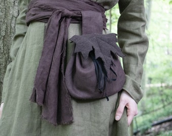 Fairy Leaf Belt Bag, Woodland Elf, Maple - /F/ (LB)