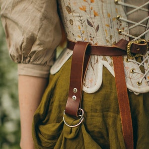 Skirt Hikes, Par de 2 Perseguidores de Saia de Couro, Medieval Renascentista - /F/ (AB)