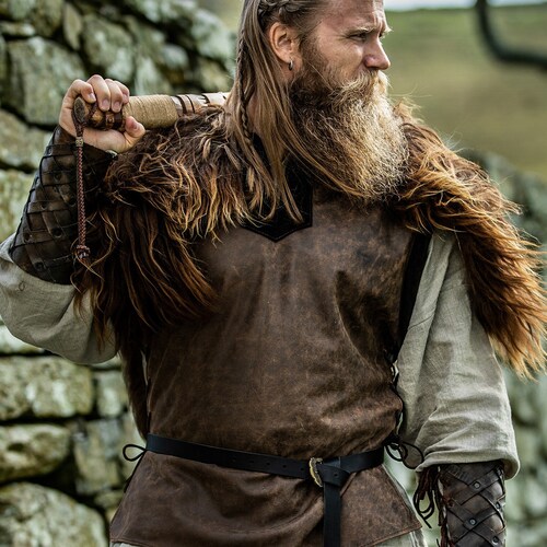 Viking Leather Tunic Norse Dane Shirt Men's Choose Your - Etsy