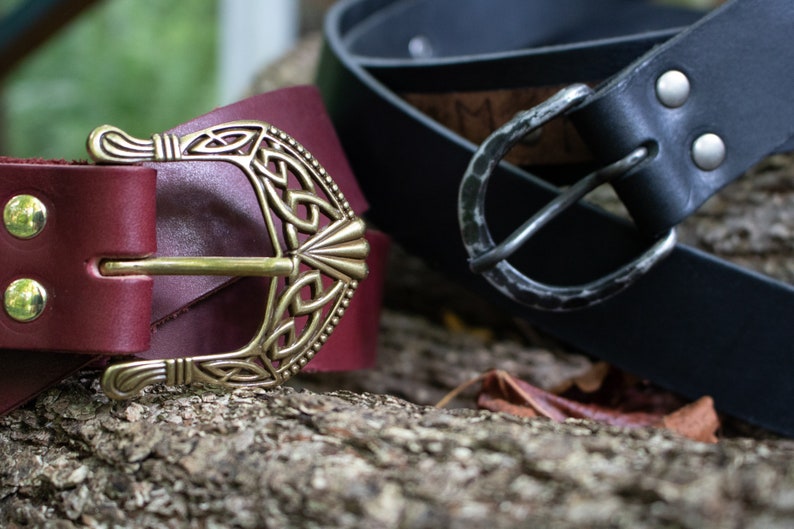 Medieval Leather Belts Celtic Knot Viking Custom Etsy Sweden