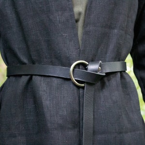 LARP Leather Ring Belts, 3/4" wide x 60" Long - Renaissance Fair - /F/ (AB)